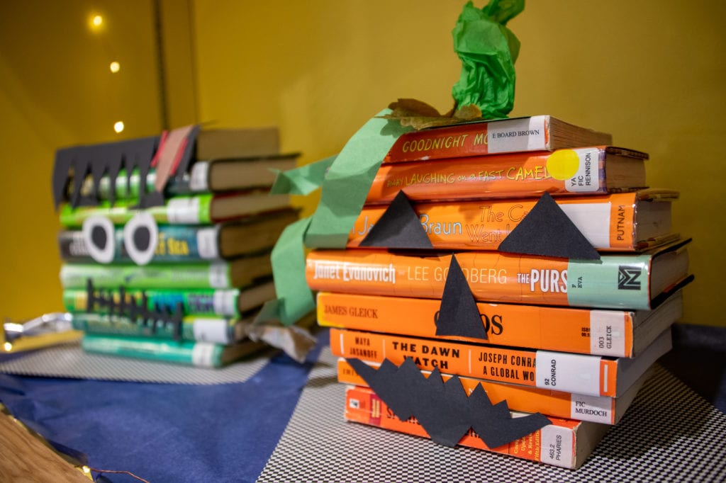 Books on display at Cordova Public Library. (Oct. 15, 2019) Photo by Zachary Snowdon Smith/The Cordova Times