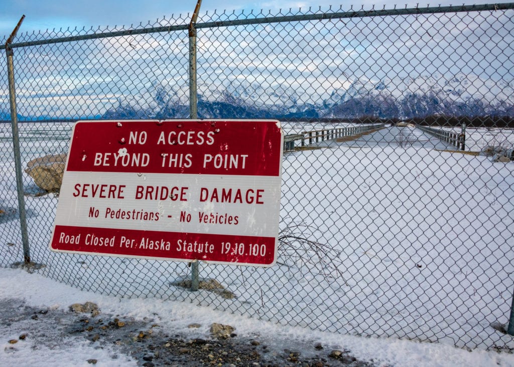 Decaying bridge infrastructure has hurt tourism, fishing and scientific research around Cordova. (Dec. 21, 2019) Photo by Zachary Snowdon Smith/The Cordova Times
