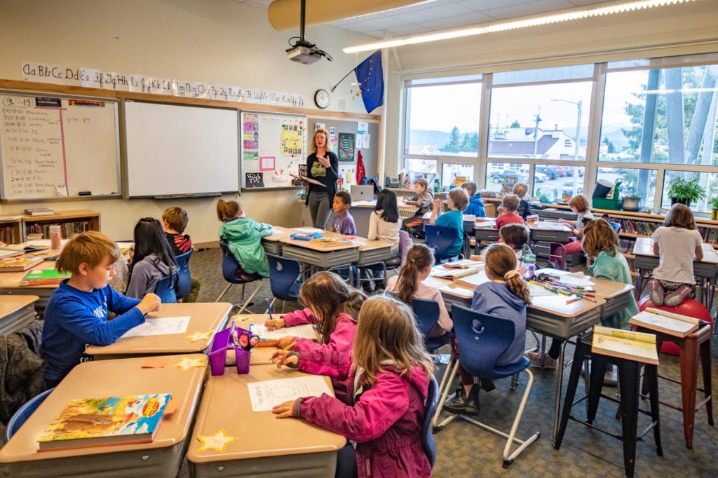 A Mt. Eccles Elementary School Classroom. (Sept. 12, 2019) Photo by Zachary Snowdon Smith/The Cordova Times